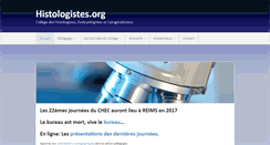Desktop Screenshot of histologistes.org